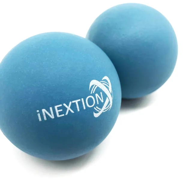 【INEXTION】Therapy Balls 筋膜按摩療癒球 2入組 - 淺藍(50D 天然橡膠按摩球 台灣製)