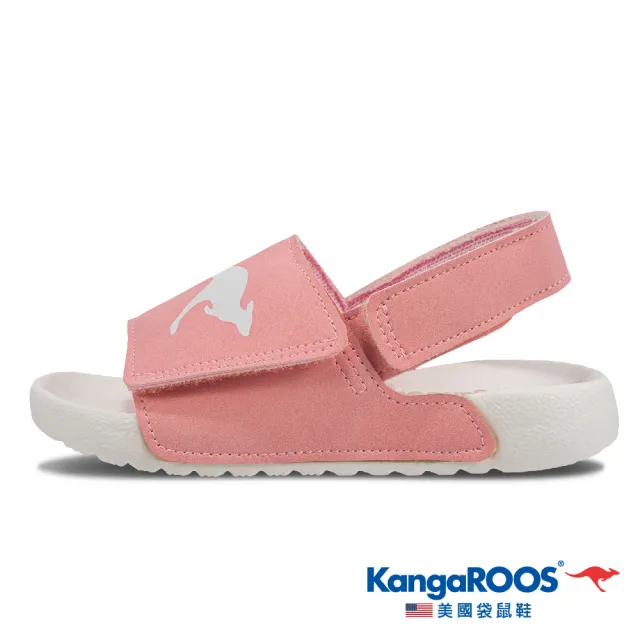 【KangaROOS 美國袋鼠鞋】兒童涼拖鞋 SUNNY 一片式 後帶可調 輕量 休閒涼鞋(三色可選)
