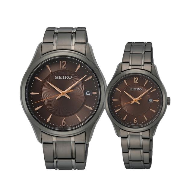 SEIKO 精工 CS藍寶石鏡面情侶對錶 兩款可選 SUR519P1 SUR521P1