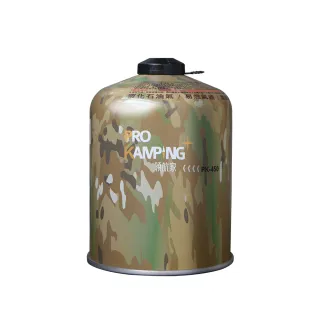 【Pro Kamping 領航家】迷彩高山瓦斯罐 450g  3入組(PK-450)