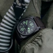 【Bell&Ross】經典時尚飛行械機腕錶(BR0392-BL3-CE/SCA)