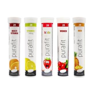 即期品【德國Purafit】柏尹芙發泡錠綜合維他命 20錠/支(五種口味任選)