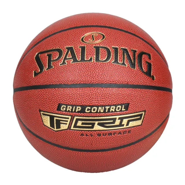 【SPALDING】21GRIP CONTROL #7合成皮籃球-室外 7號球 斯伯丁 深棕黑金(SPA76875)