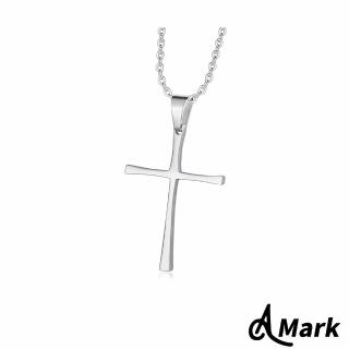 【A MARK】鈦鋼項鍊 十字架項鍊/百搭經典十字架造型鈦鋼項鍊(3色任選)