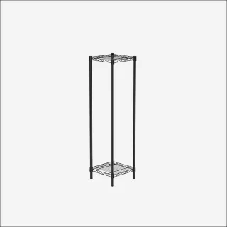 【特力屋】 烤漆二層架寬33*深33*高120公分黑