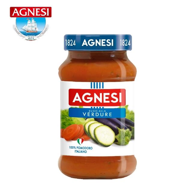 【AGNESI】義式蕃茄鮮蔬義大利麵醬 400gx1罐