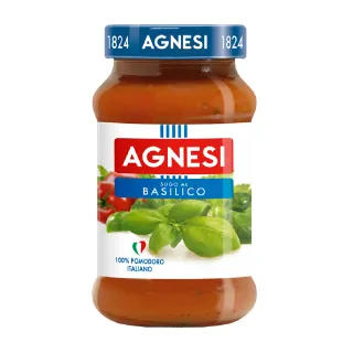 【AGNESI】義式羅勒番茄麵醬 400gx1罐