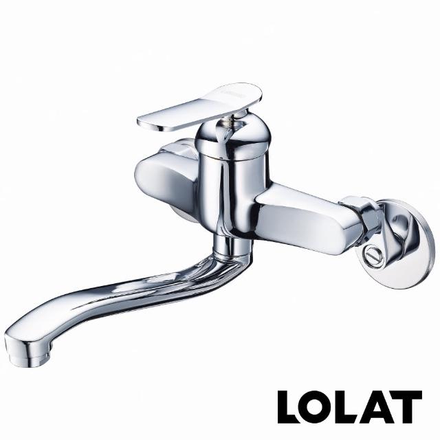 【LOLAT 羅力】時尚壁式水龍頭/鉻(KWN1359)