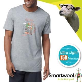 【SmartWool】男 Merino Sport 150 抗菌控溫羊毛短袖排汗衣 臺灣聯名款(SW014102 淺灰色)