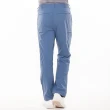 【POLAR BEAR 北極熊】男彈性抗UV休閒直筒褲-灰藍(22P06)