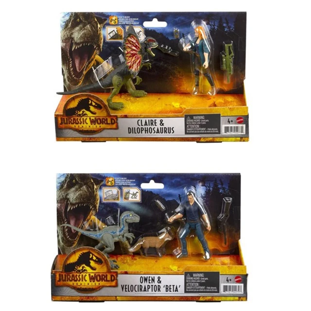 【Jurassic World 侏儸紀世界】侏羅紀世界 - 恐龍與人物套裝 隨機出貨