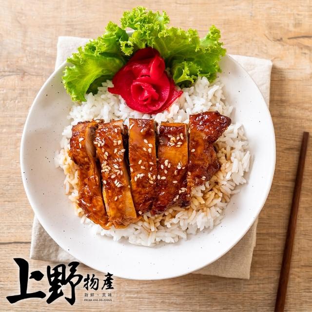 【上野物產】香煎蜜汁醬燒 去骨雞腿排12片(100g±10%/片 雞排  去骨雞腿排)