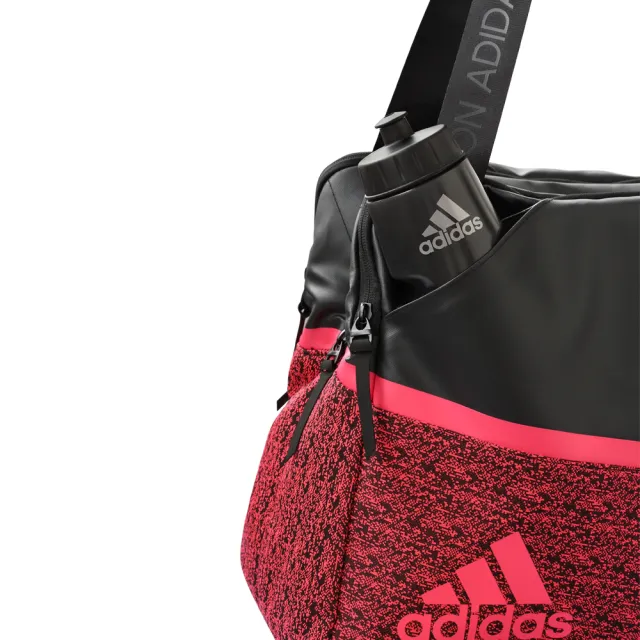 【adidas 愛迪達】運動側背包 360°B7 Shoulder Bag(運動包 大容量 多功能 羽拍包袋 乾溼分離多層設計)