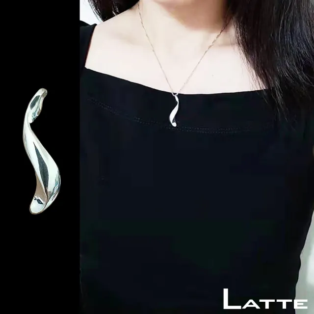 【LATTE】綺 925純銀墬飾項鍊(MIT)