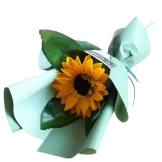 【花暮】畢業快樂向日葵香皂花1入(畢業花束 畢業禮物 派對 謝師宴布置 畢業佈置 裝飾 拍照道具)