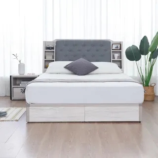 【時尚屋】[DU10]莉塔床箱型5尺雙人床DU10-023+UZR9-8561-5(不含床頭櫃-床墊-免運費 免組裝 臥室系列)