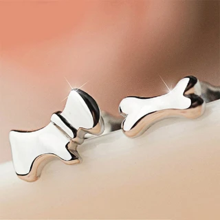 【Sayaka 紗彌佳】耳環 飾品  可愛動物系列-汪星人針式耳環(耳針款)