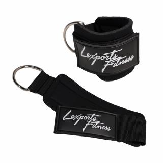 【LEXPORTS 勵動風潮】重量訓練 / 腳踝綁帶 2組入(腳踝綁帶 健身 重訓 舉重)
