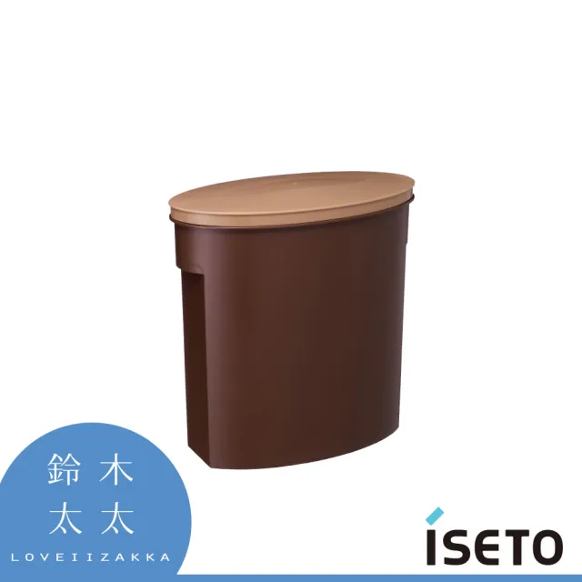 【日本ISETO】小家庭儲米桶附量杯-5kg 共3色(鈴木太太公司貨)