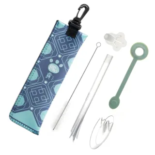 【bargogo】賜貢-多功能吸管六件組透明色(MIT台灣原創商品)