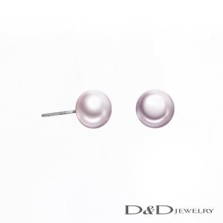 【D&D JEWELRY】8-8.5mm純銀紫色珍珠(耳環)