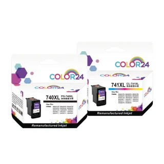 【Color24】for CANON 2黑1彩 PG-740XL／CL-741XL 高容環保墨水匣(適用PIXMA MG2170 / MG3170 / MG4170)