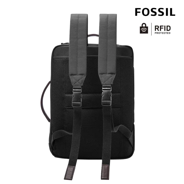 【FOSSIL 官方旗艦館】限定★Buckner 多功能RFID商務包-黑色 MBG9519001