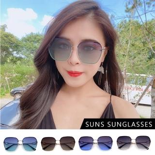 【SUNS】時尚名媛款太陽眼鏡 質感金屬鑲鑽簍空造型 四色任選(抗UV400/檢驗合格)