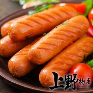 【上野物產】熱狗條1包共50條(1000g±10%/約50條/包 火腿 香腸 豬肉 台灣豬)