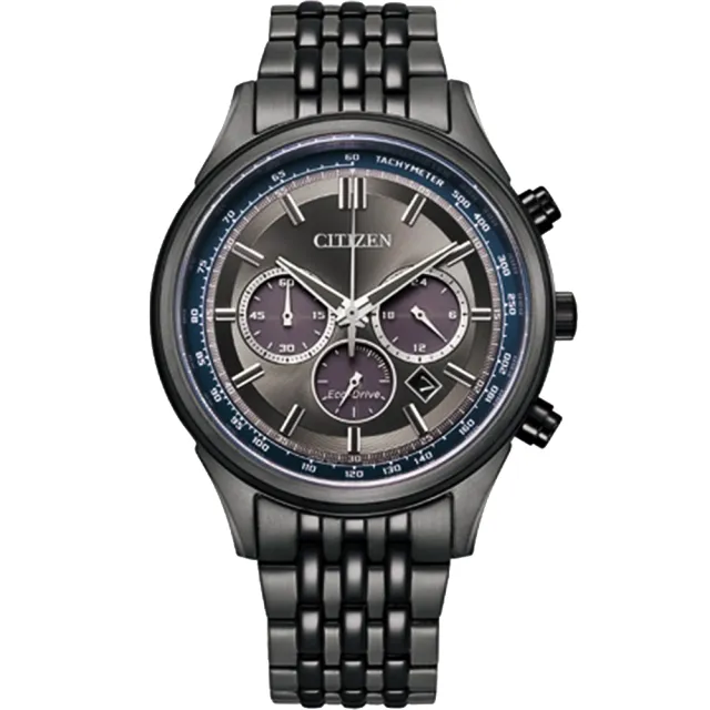 【CITIZEN 星辰】亞洲限定 光動能計時手錶-黑X薄霧灰 41.7mm(CA4417-85H)