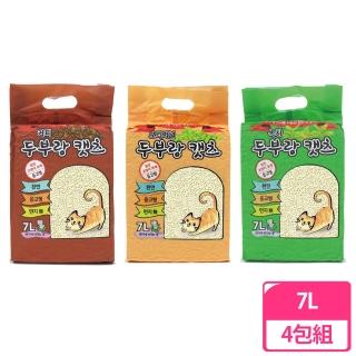 韓國豆腐貓砂7L 四包組(原味/綠茶/咖啡)
