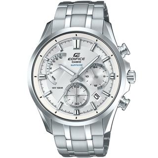 【CASIO 卡西歐】EDIFICE 簡約風三眼計時錶(EFB-550D-7A)