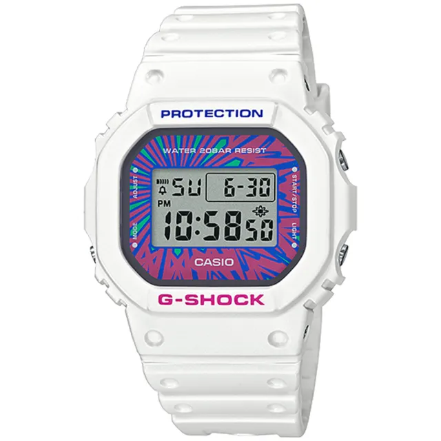 【CASIO 卡西歐】G-SHOCK 炫彩電子手錶(DW-5600DN-7)