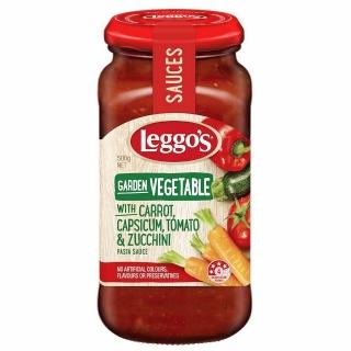 即期品【澳洲 LEGGOs】樂高思田園蔬菜義麵醬500G 效期:2024/01/01(番茄 起司 義大利麵)
