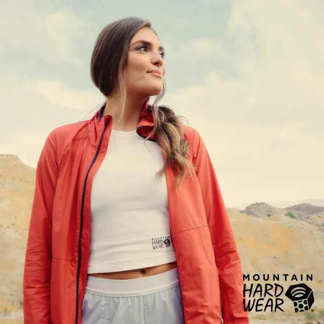 【Mountain Hardwear】Kor AirShell Hoody Women 空氣感超輕防風連帽外套 馬蹄蓮紅 女款 #1985071