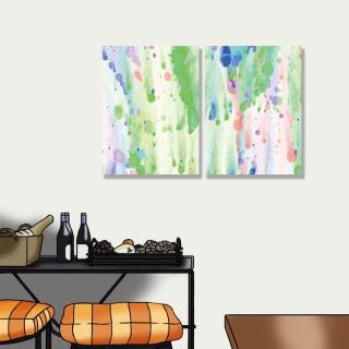 【24mama 掛畫】油畫布 裝飾 抽象 華麗 無框畫 時鐘掛畫-60x80cm(藝術繪畫02)