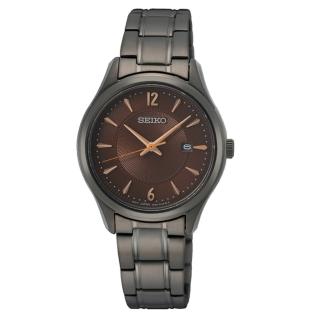 【SEIKO 精工】CS藍寶石鏡面情侶29mm女錶(SUR521P1)