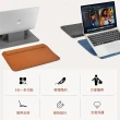【WiWU】Skin Pro隨行支架14.2吋ＭacBook Pro皮革筆電支架包(內膽/手提 黑/灰/藍/棕)