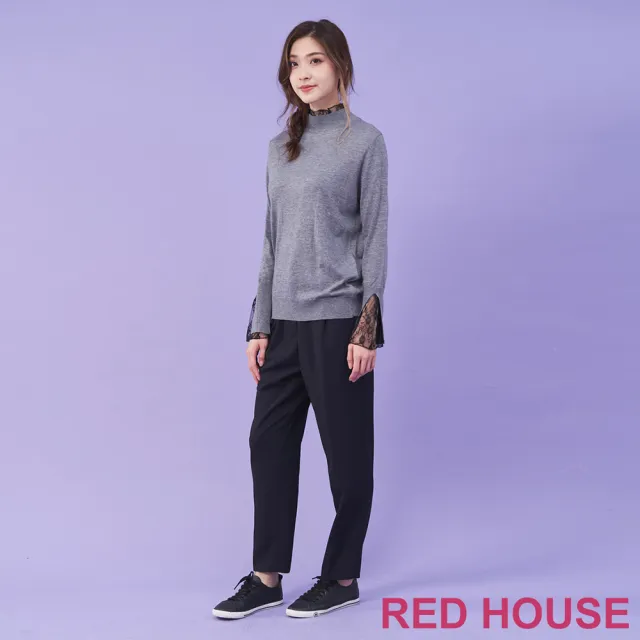 【RED HOUSE 蕾赫斯】素面打褶西裝褲(共2色)