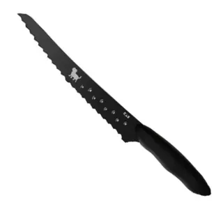 【KAI 貝印】Nyammy 黑貓咪麵包刀 21cm(鋸齒刀 吐司刀)