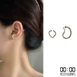 【00:00】C圈耳骨夾 金屬耳骨夾/韓國設計幾何金屬線條C圈造型耳骨夾2件套組(2色任選)