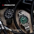 【CITIZEN 星辰】PROMASTER 亞洲限定 鋼鐵河豚EX Plus 潛水機械錶-綠(NY0131-81X)