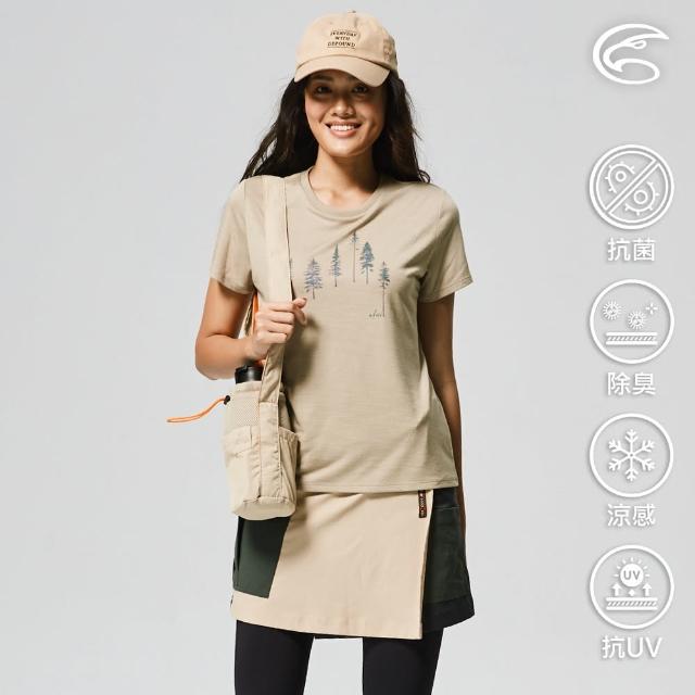 【ADISI】女天絲鋅離子消臭快乾圓領T AL2211051 / M-2XL(親膚 涼感 除臭 抗菌 吸濕排汗)