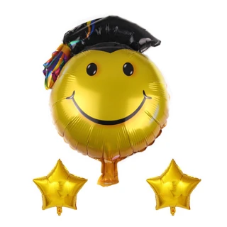 【野思】皇冠畢業生+七桿立柱氣球套組(畢業典禮 畢業佈置 畢業氣球)