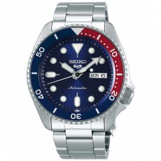 【SEIKO 精工】5 Sports 可樂圈水鬼潮流運動機械錶-藍x銀/42.5mm(SRPD53K1/4R36-07G0R)