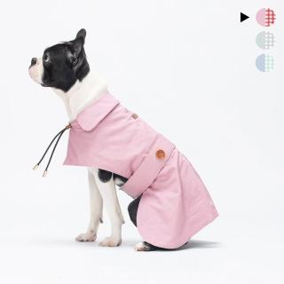 【PurrPaw 呼嚕抱抱】Pawfect-Fit! 寵物風衣-M(臺灣設計 雙面布料 三色 親膚好質感)
