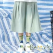 【betty’s 貝蒂思】壓褶水果繡線鬆緊長裙(粉綠)