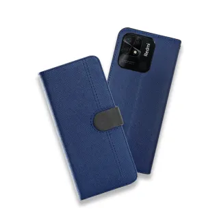 【CASE SHOP】紅米10C 側掀站立式皮套(隱藏收納功能)
