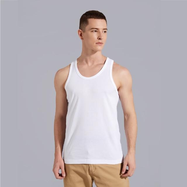 【Pincers品麝士】快乾棉細肩背心 男背心 羅紋背心(白背心 /M-XL)