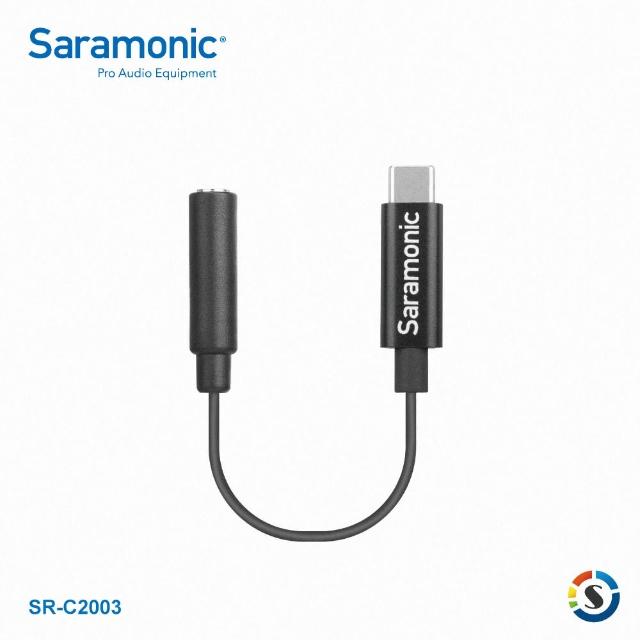 【Saramonic 楓笛】SR-C2003 3.5mm轉Type-C音源轉接線(勝興公司貨)